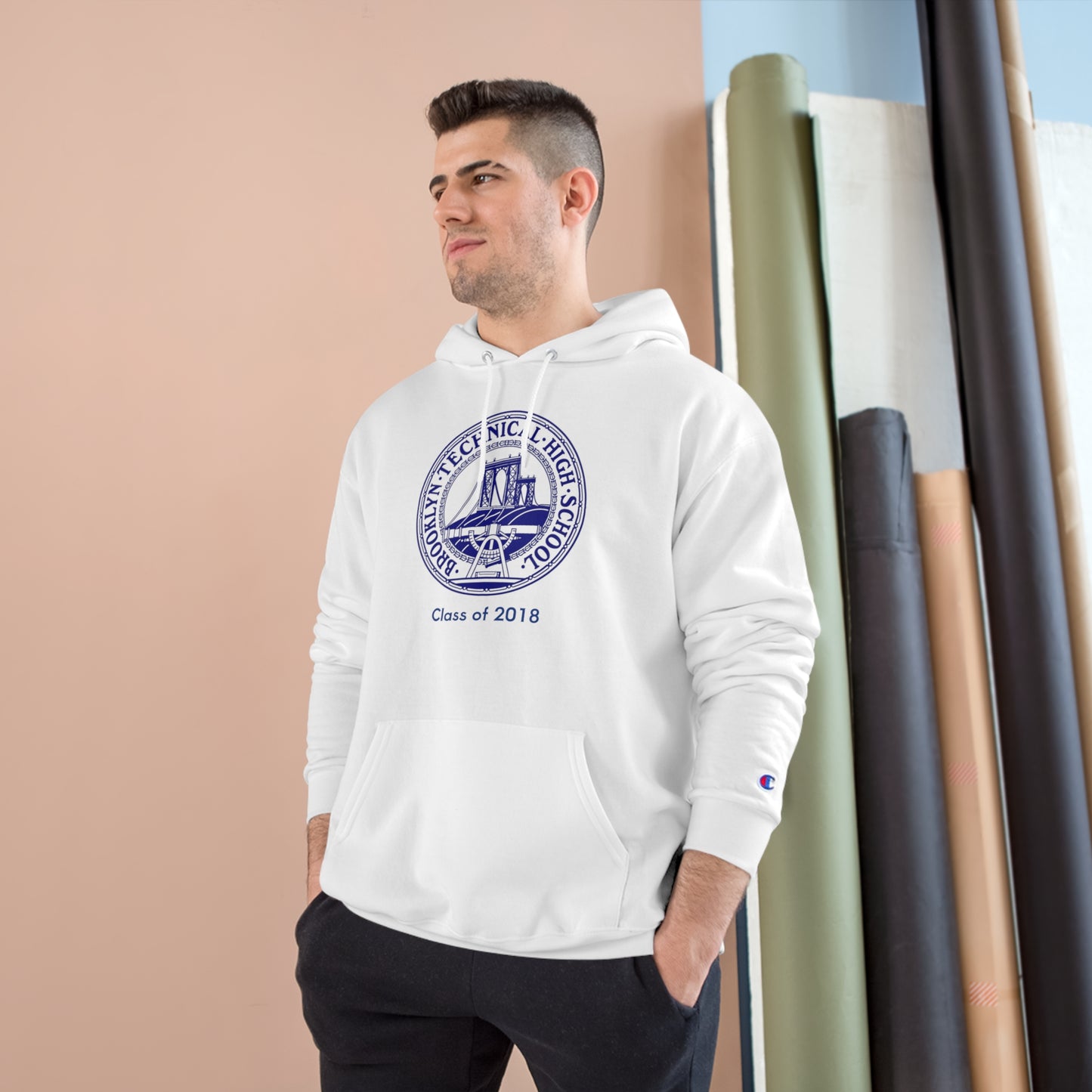 Classic Tech Seal - Champion Hoodie - Class Of 2018