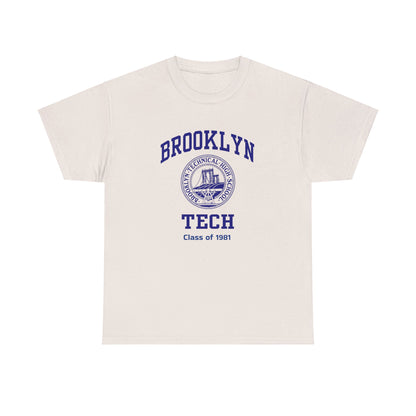 Brooklyn Tech Classic Logo - Men's Heavy Cotton T-Shirt - Class of 1981