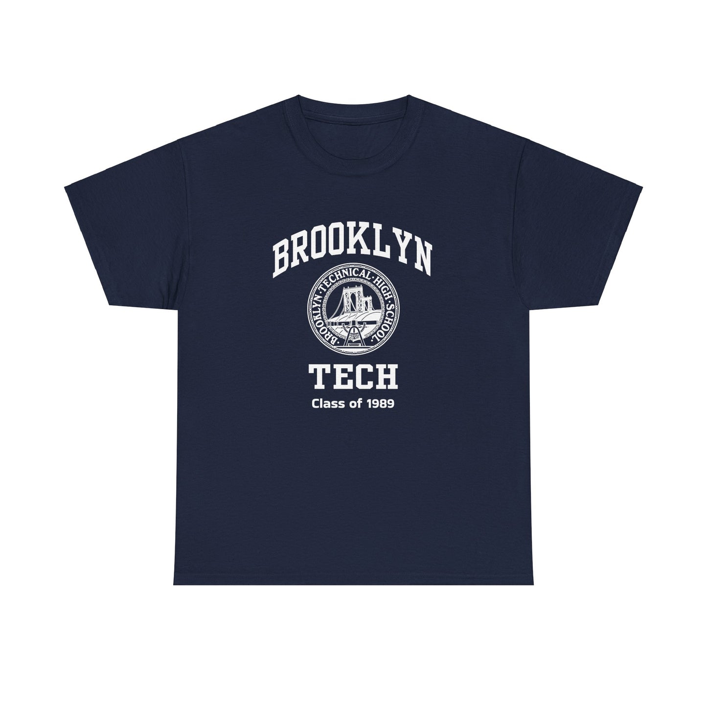 Brooklyn Tech Classic Logo - Men's Heavy Cotton T-Shirt - Class of 1989