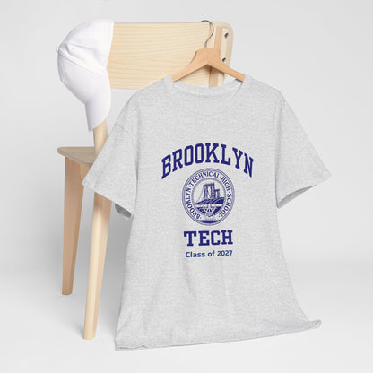 Brooklyn Tech Classic Logo - Men's Heavy Cotton T-Shirt - Class of 2027