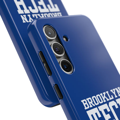 Brooklyn Tech Class Of 1985 Tough Phone Case - Navy-Blue With White Graphics