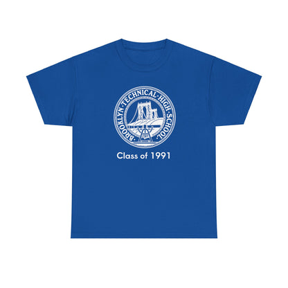 Classic Tech Logo - Men's Heavy Cotton T-Shirt - Class Of 1991