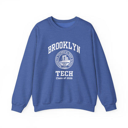 Brooklyn Tech Classic Logo - Men's Heavy Blend™ Crewneck Sweatshirt - Class of 2026