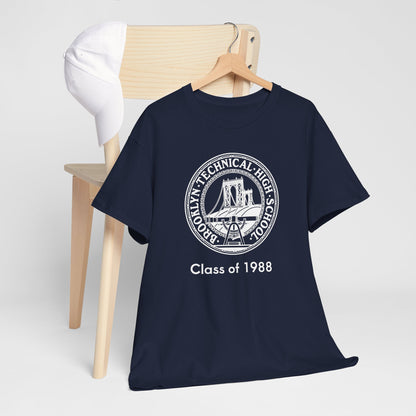 Classic Tech Seal - Men's Heavy Cotton T-Shirt - Class Of 1988