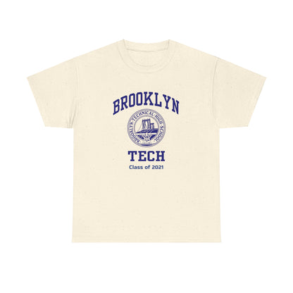 Brooklyn Tech Classic Logo - Men's Heavy Cotton T-Shirt - Class Of 2021