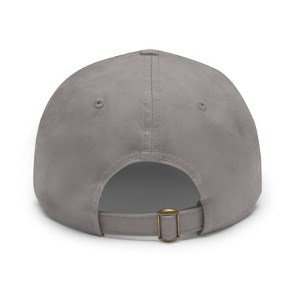 Classic Brooklyn Tech - Hat with Leather Patch (Rectangle) - Class of 1975 - Black & White fonts