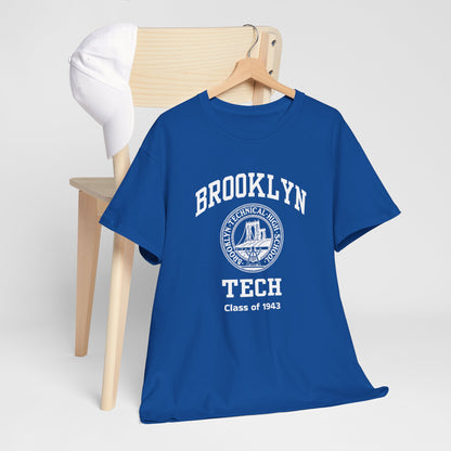 Brooklyn Tech Classic Logo - Men's Heavy Cotton T-Shirt - Class of 1943