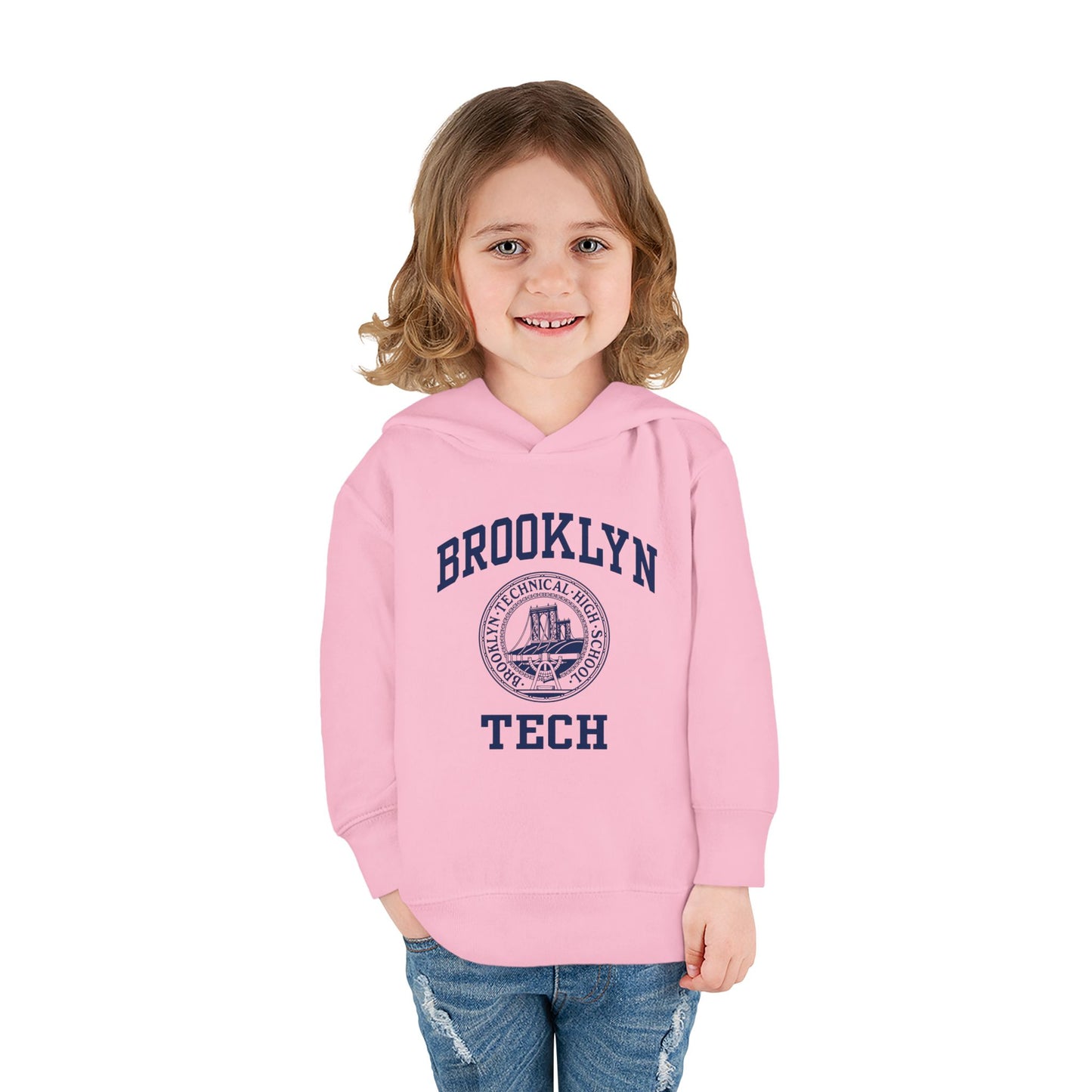 Family - Classic Logo with Brooklyn Tech - Toddler Pullover Fleece Hoodie