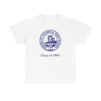 Classic Tech Logo - Men's Heavy Cotton T-Shirt - Class Of 1991