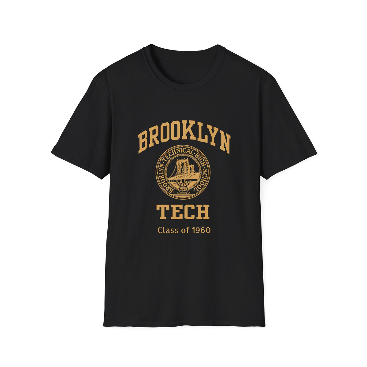 Class of 1960 - Classic Logo with Brooklyn Tech - Gildan Softstyle T-Shirt