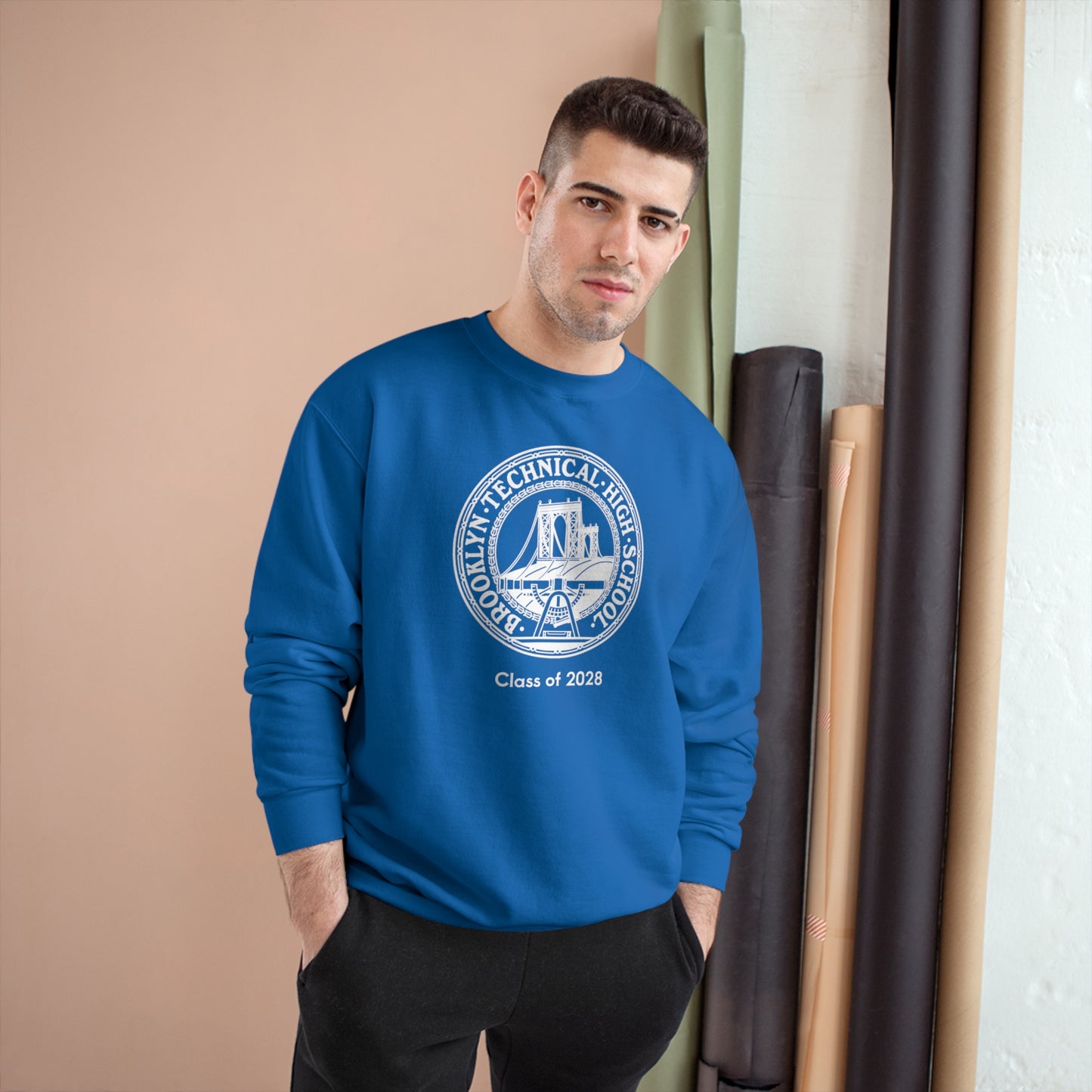 Classic Tech Seal - Champion Crewneck Sweatshirt - Class Of 2028