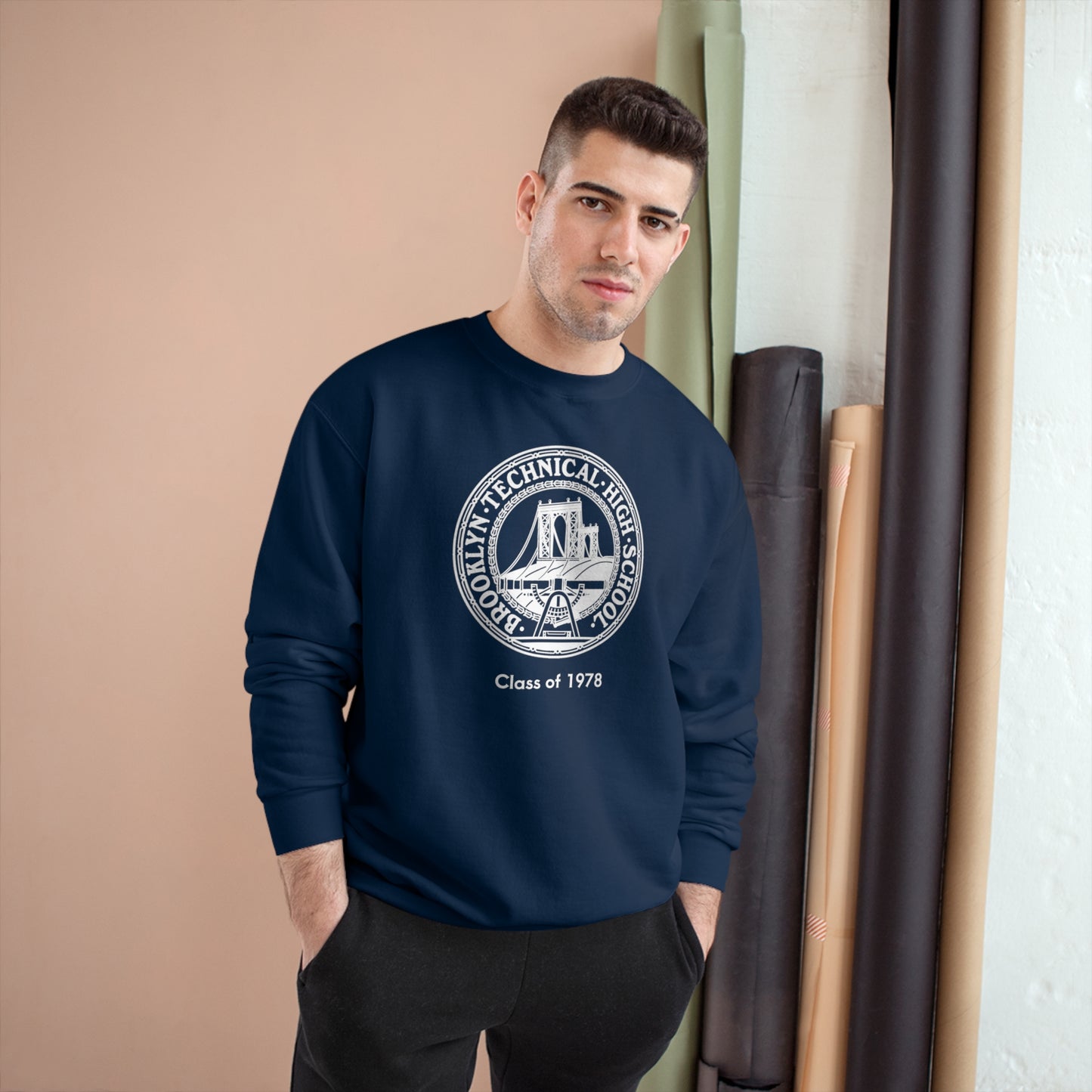 Classic Tech Logo - Champion Crewneck Sweatshirt - Class Of 1978