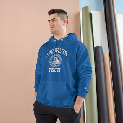 Classic Tech Logo With Brooklyn Tech - Champion Hoodie