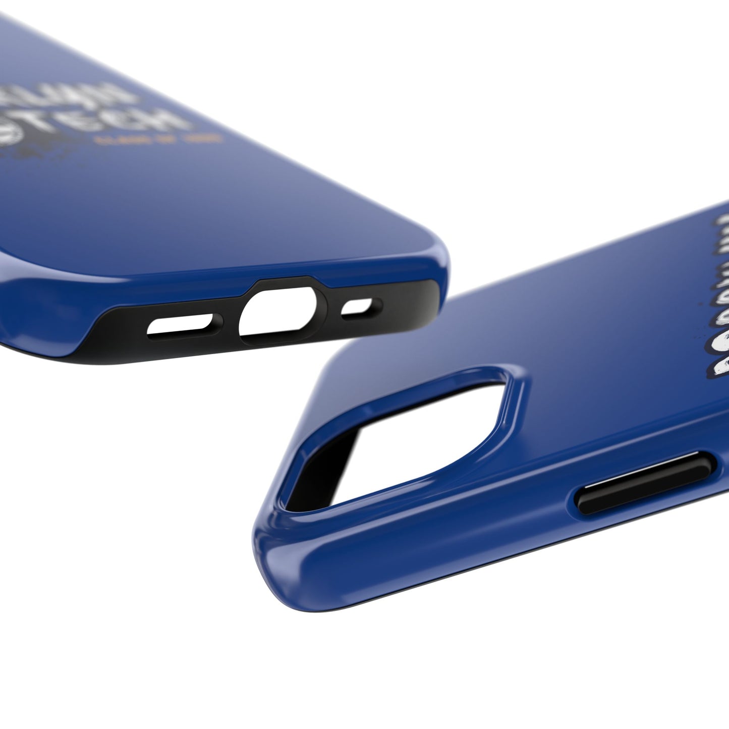 Class Of 1990 Commemorative Tough Phone Cases - Gold Font With Dark Blue Background