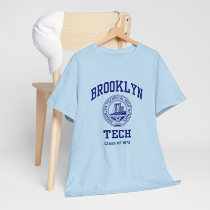 Brooklyn Tech Classic Logo - Men's Heavy Cotton T-Shirt - Class of 1973