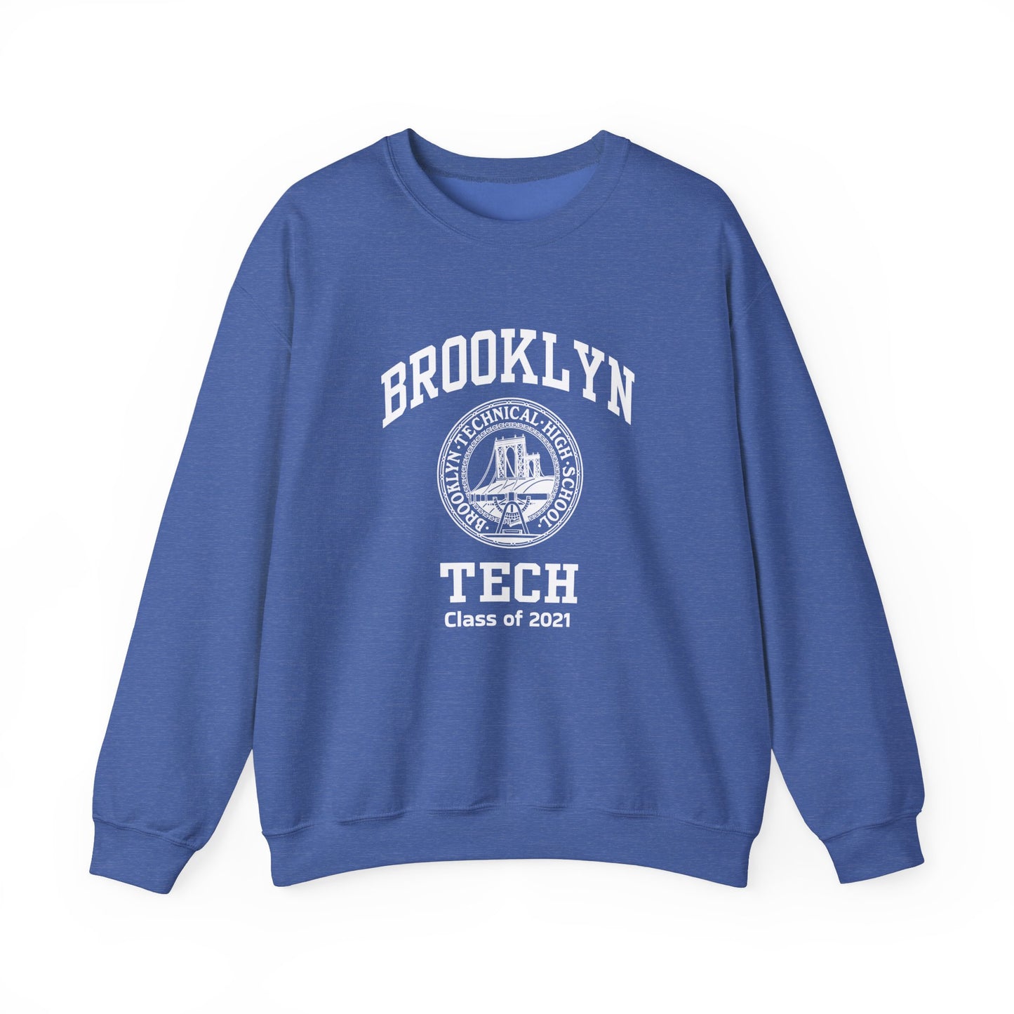 Brooklyn Tech Classic Logo - Men's Heavy Blend™ Crewneck Sweatshirt - Class Of 2021