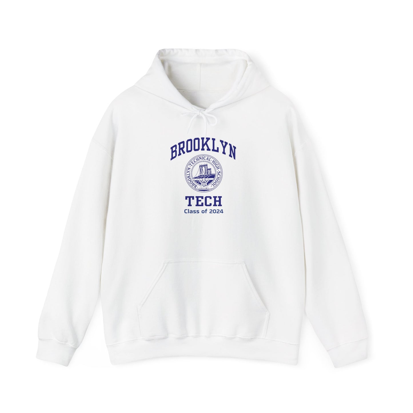 Brooklyn Tech Classic Logo - Men's Heavy Blend™ Hooded Sweatshirt - Class of 2024