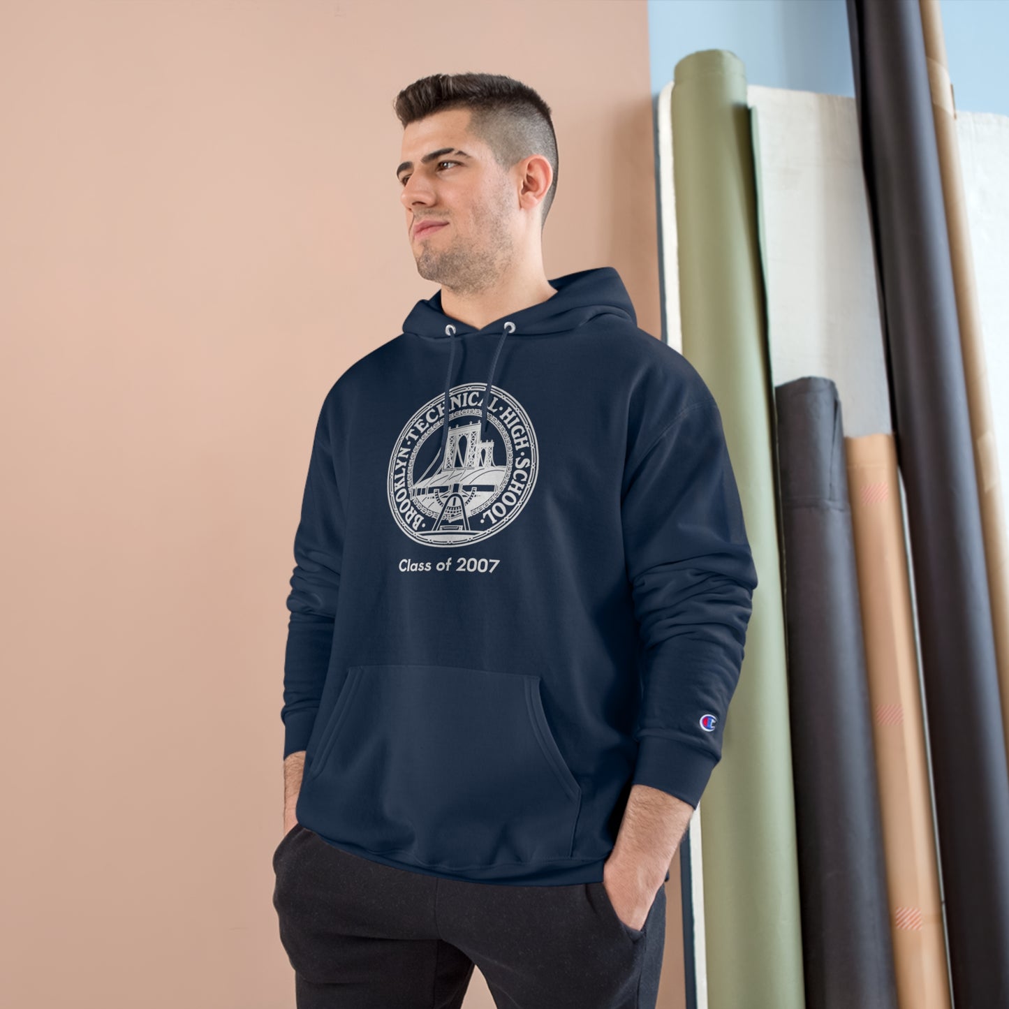 Classic Tech Seal - Champion Hoodie - Class Of 2007