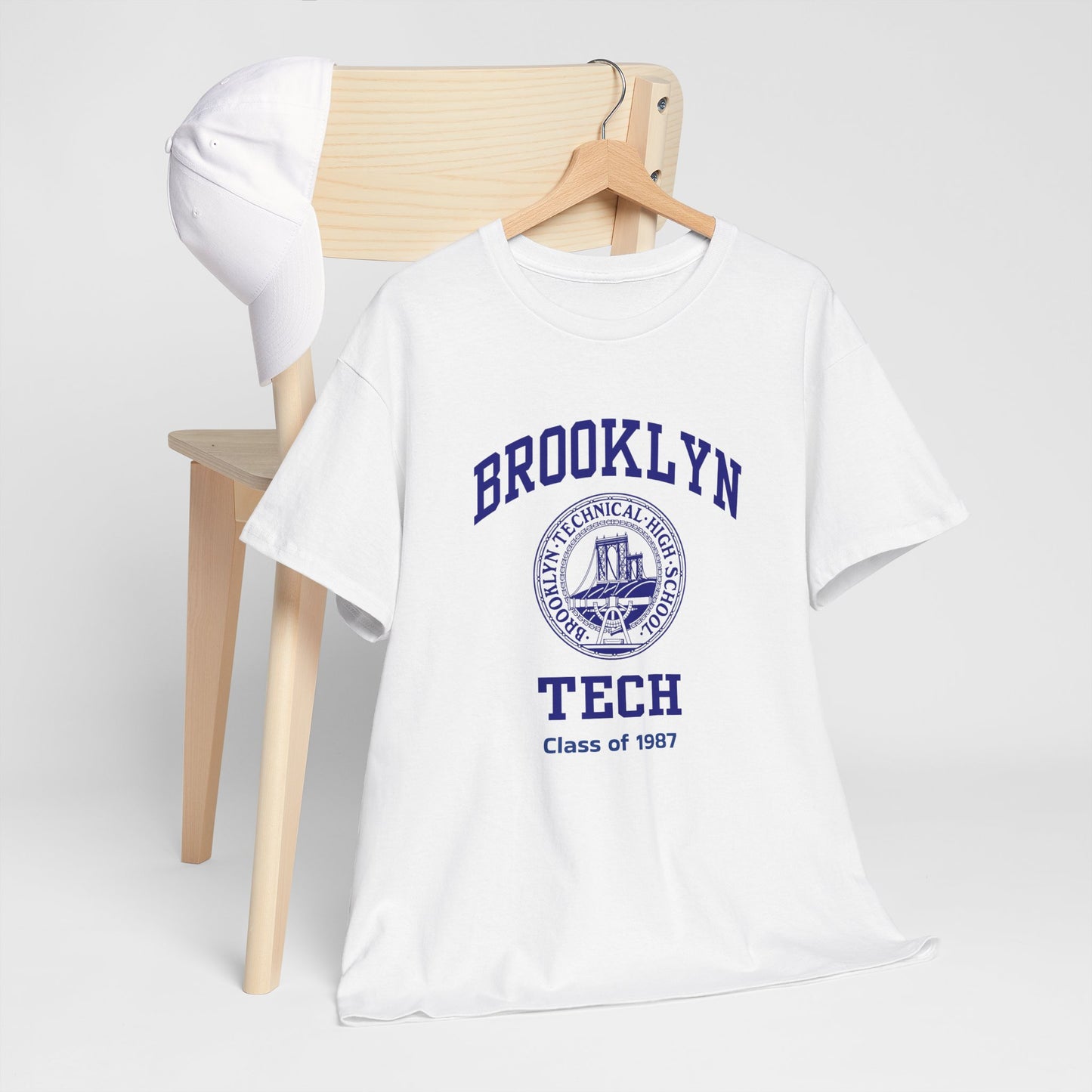 Brooklyn Tech Classic Logo - Men's Heavy Cotton T-Shirt - Class of 1987