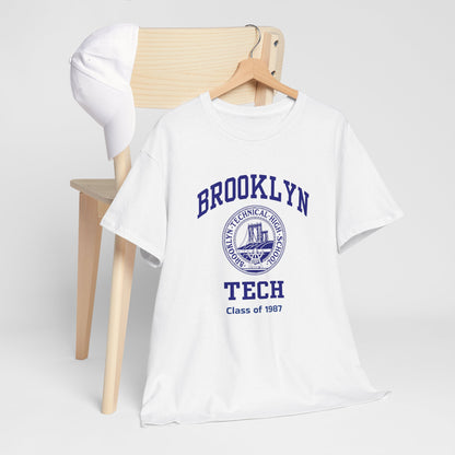 Brooklyn Tech Classic Logo - Men's Heavy Cotton T-Shirt - Class of 1987