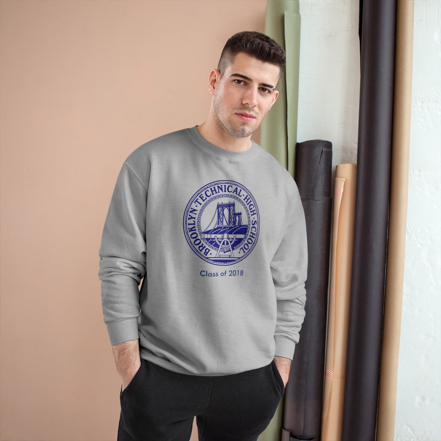 Classic Tech Logo - Champion Crewneck Sweatshirt - Class Of 2018