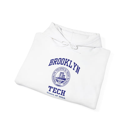 Brooklyn Tech Classic Logo - Men's Heavy Blend™ Hooded Sweatshirt - Class of 2024