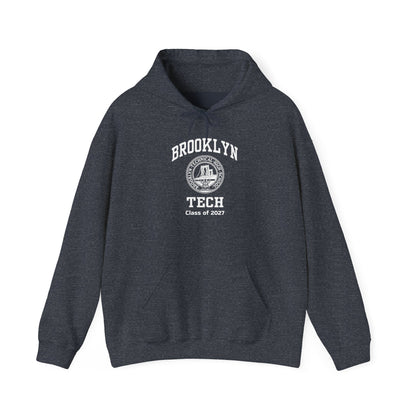 Brooklyn Tech Classic Logo - Men's Heavy Blend™ Hooded Sweatshirt - Class Of 2027