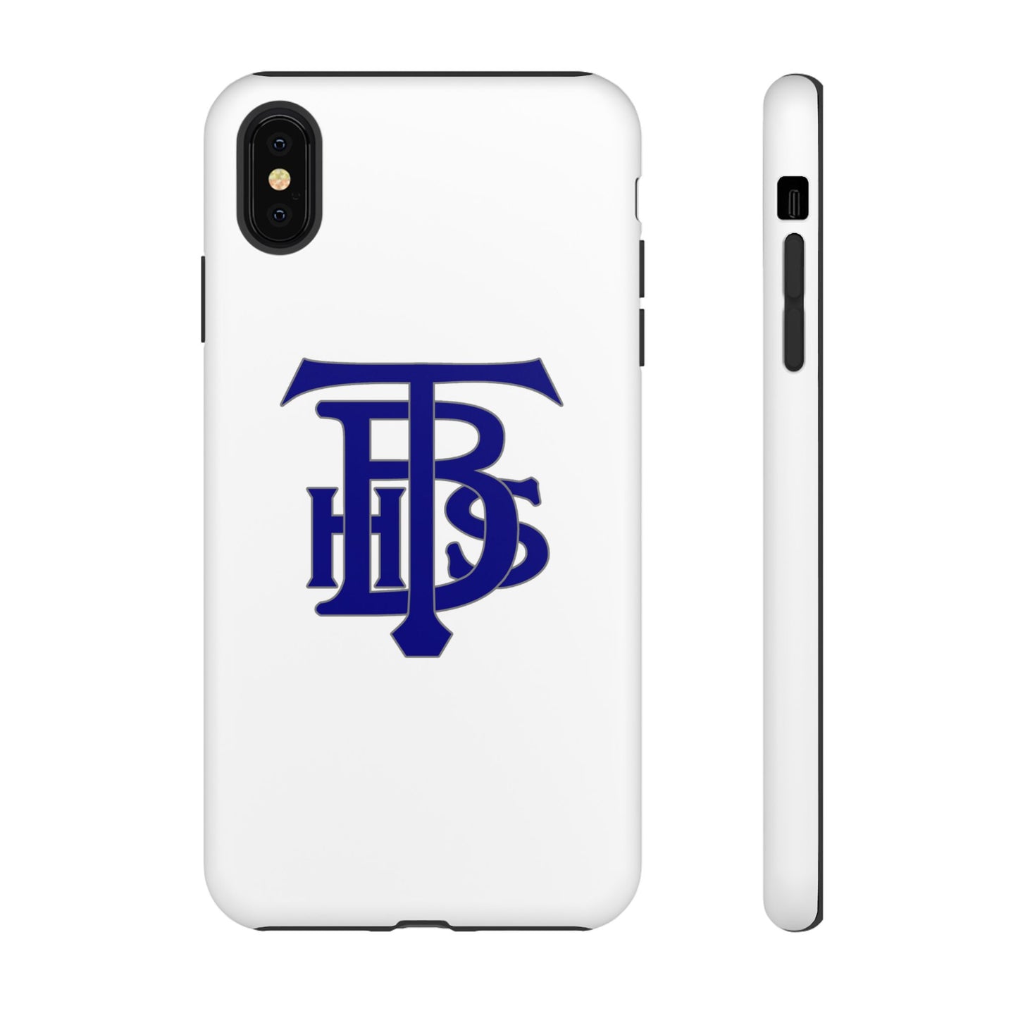 Stacked Logo - Tough Phone Cases - White