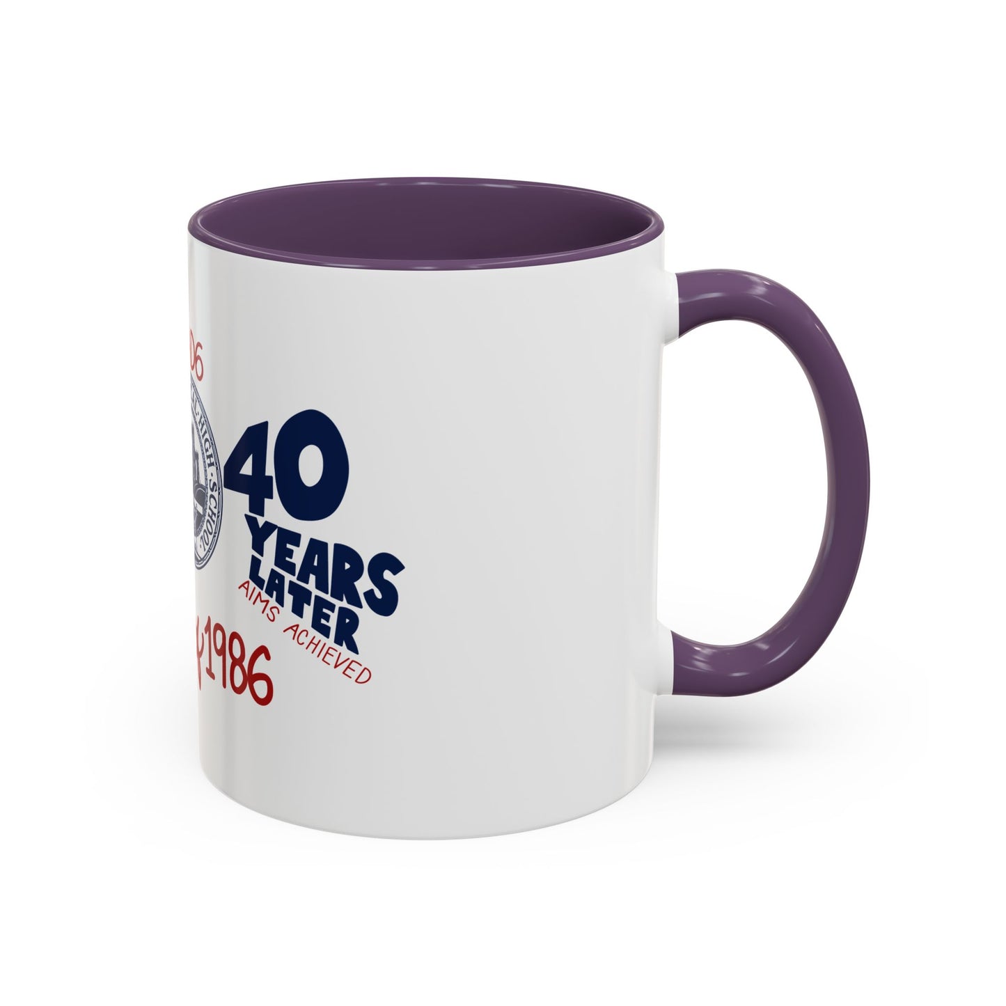 Class of 1986 Coffee Mug with navy handle (11oz, 15oz)