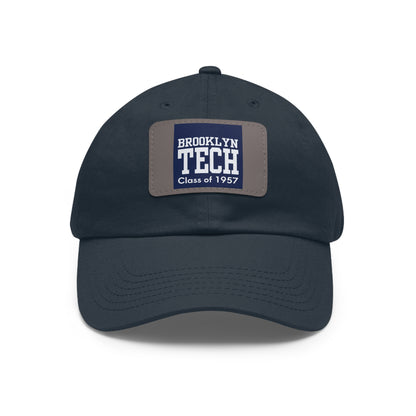 Classic Brooklyn Tech - Hat with Leather Patch (Rectangle) - Class of 1957