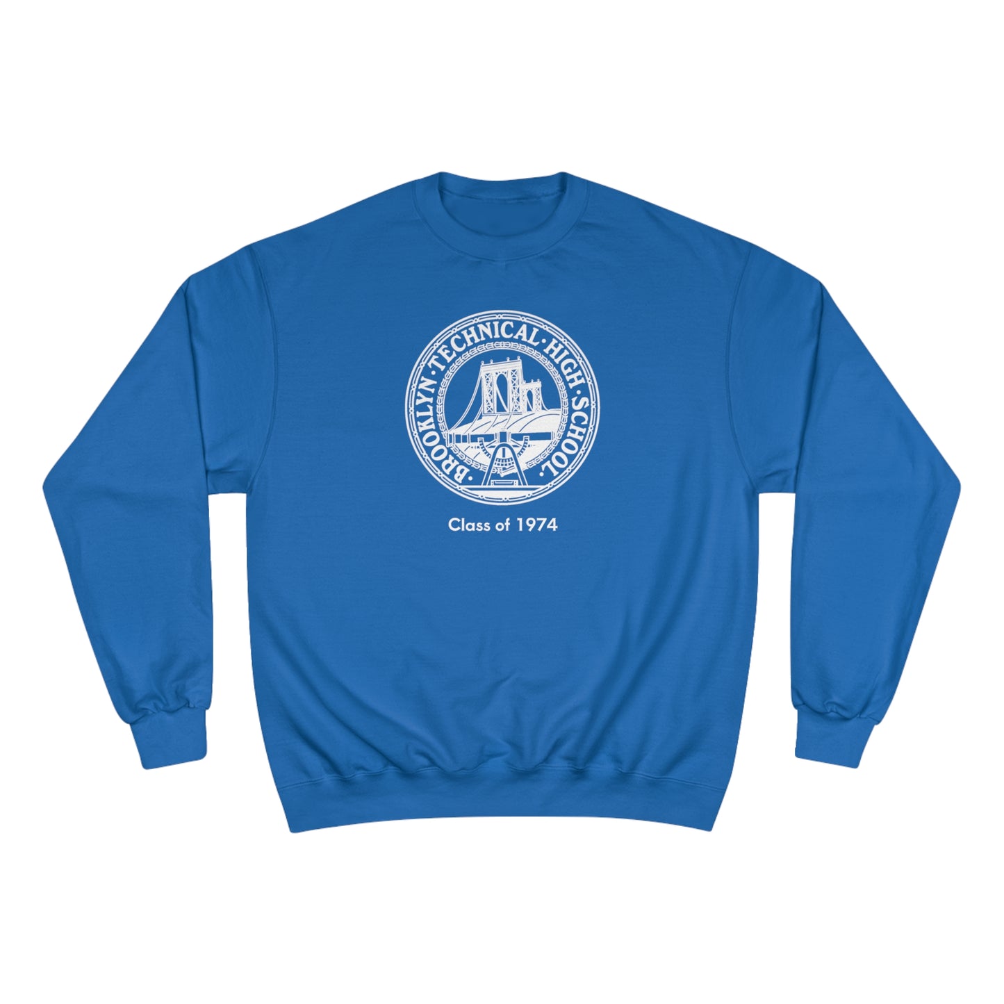 Classic Tech Logo - Champion Crewneck Sweatshirt - Class Of 1974