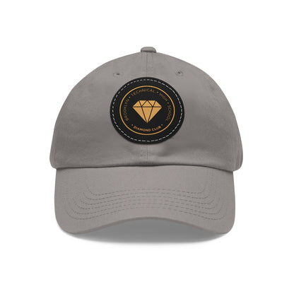 Diamond Club Logo - Hat With Circular Leather Patch - Navy