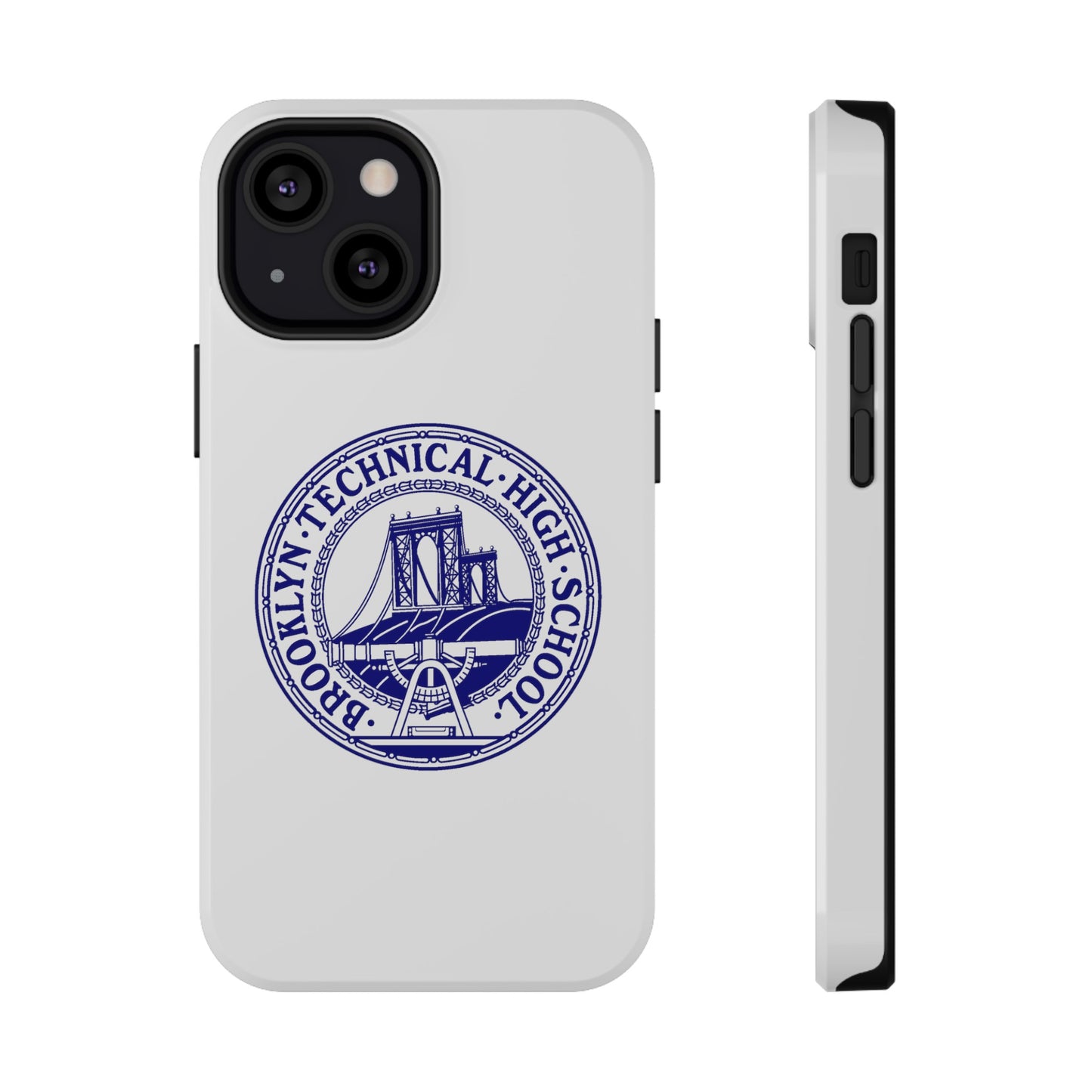 Classic Tech Seal - Impact-Resistant Phone Cases - Iphone Or Samsung - White