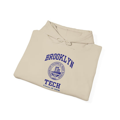 Brooklyn Tech Classic Logo - Men's Heavy Blend™ Hooded Sweatshirt - Class of 2018