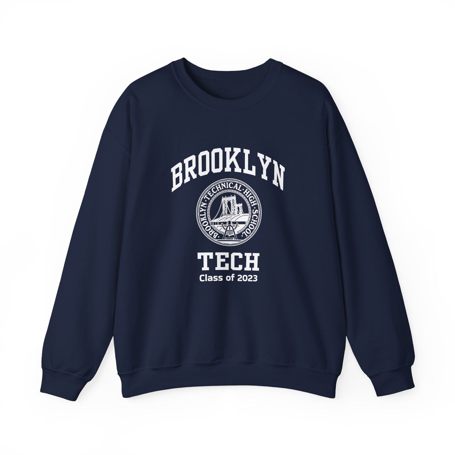 Brooklyn Tech Classic Logo - Men's Heavy Blend™ Crewneck Sweatshirt - Class of 2023