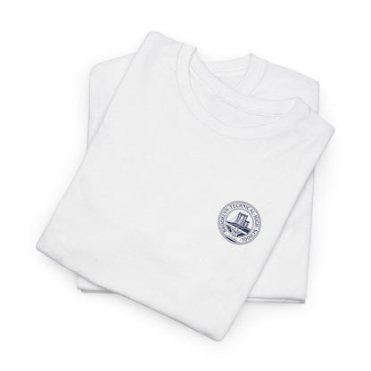 Classic Tech Logo on left chest - Men's Heavy Cotton T-Shirt