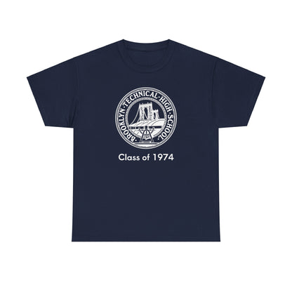 Classic Tech Logo - Men's Heavy Cotton T-Shirt - Class Of 1974