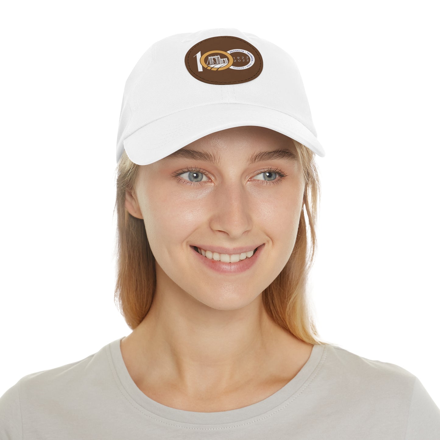 Tech Centennial Hat with Leather Patch (Round)