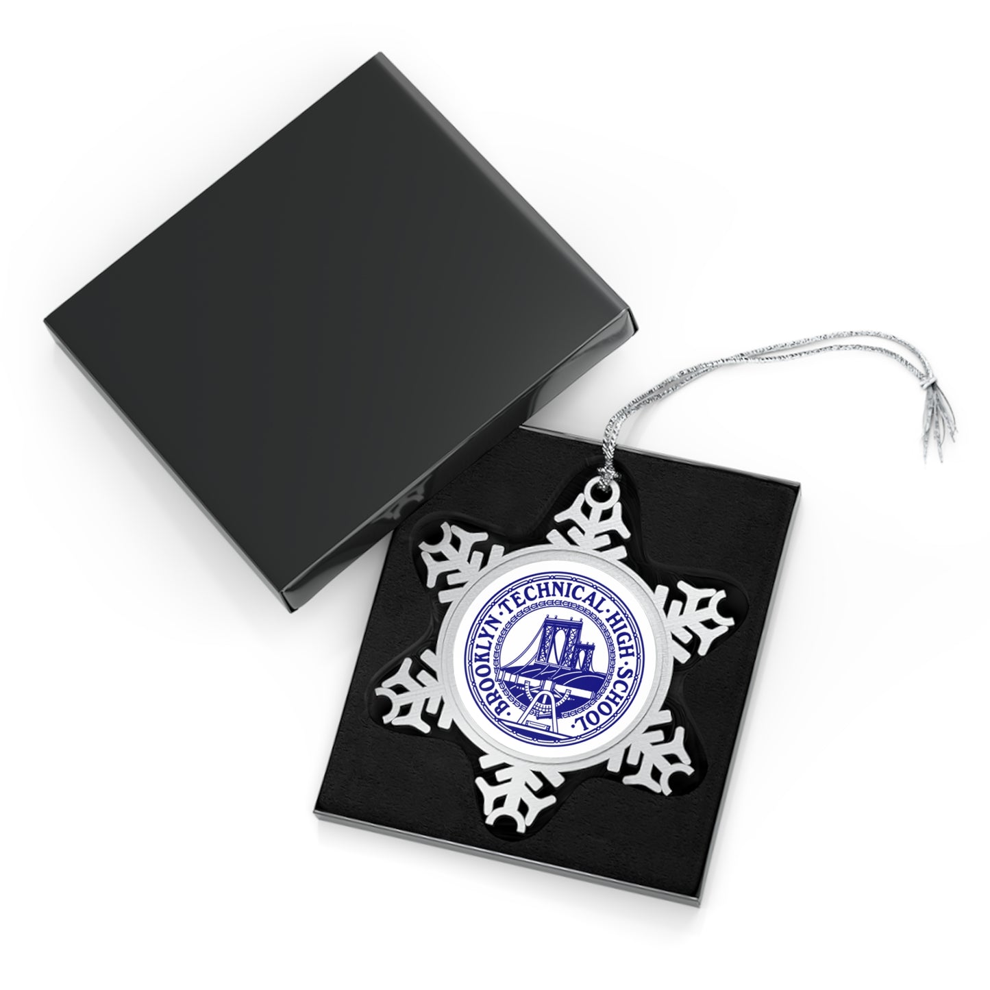 Brooklyn Tech Pewter Snowflake Christmas Ornament