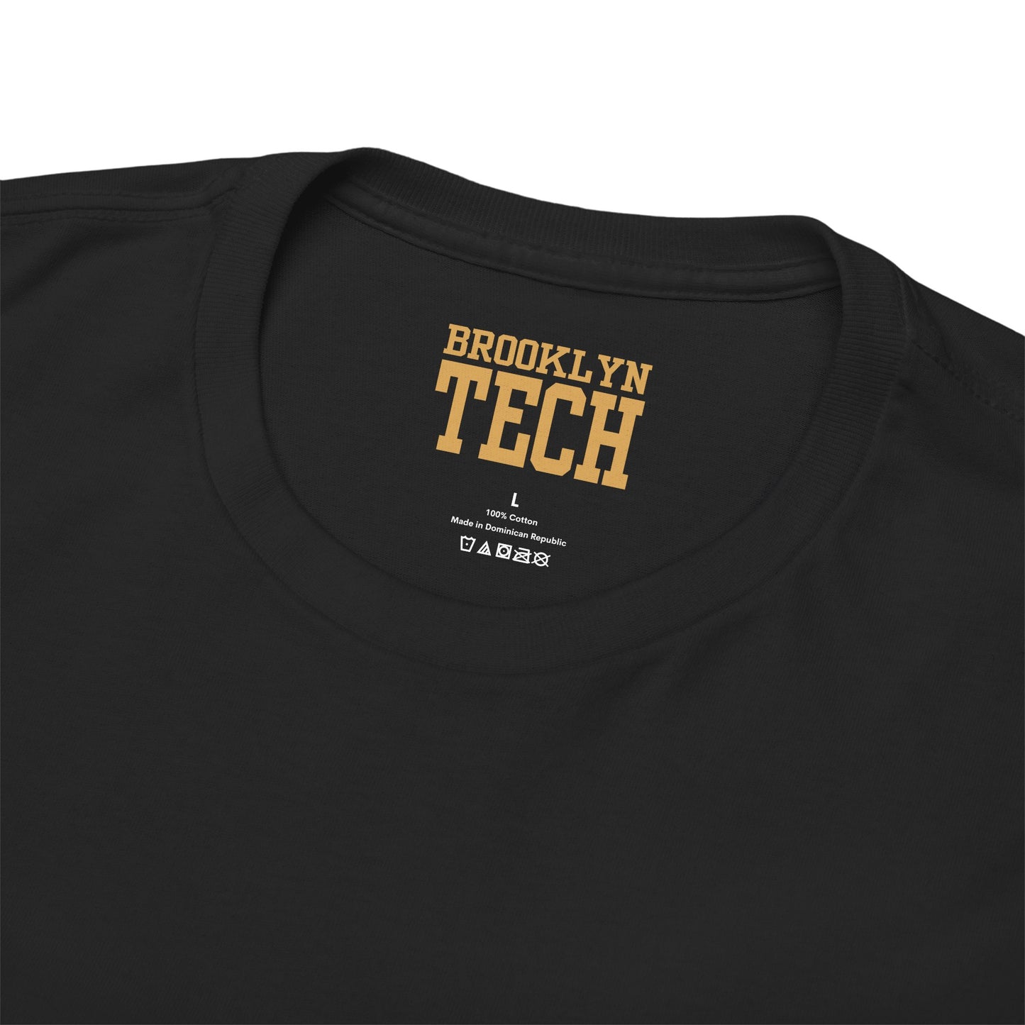 Classic Brooklyn Tech on Left Chest - Heavy Cotton Men's T-Shirt