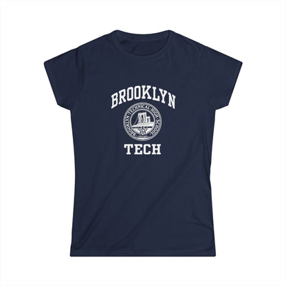 Classic Logo with Brooklyn Tech - Ladies Softstyle T-Shirt