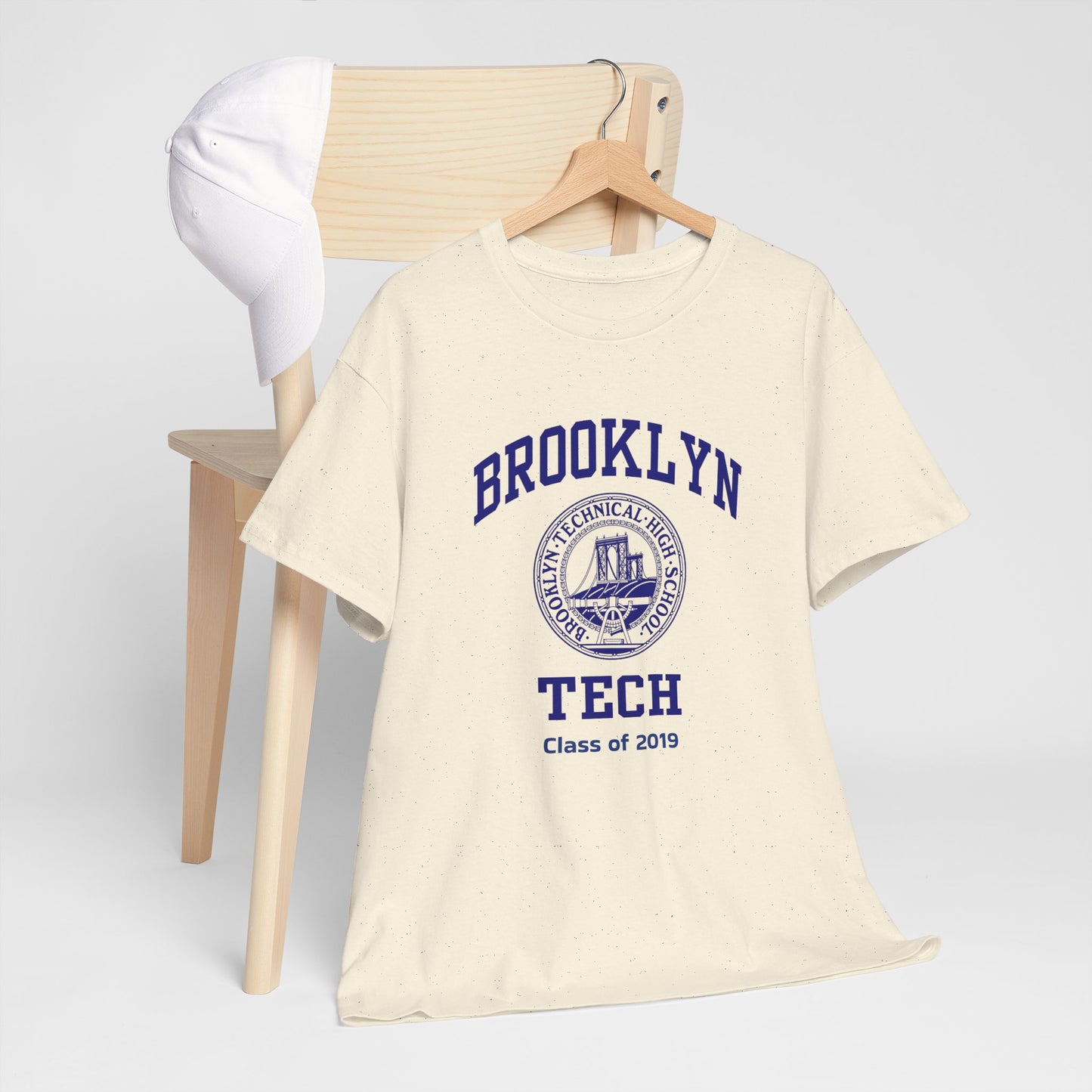 Brooklyn Tech Classic Logo - Men's Heavy Cotton T-Shirt - Class of 2019