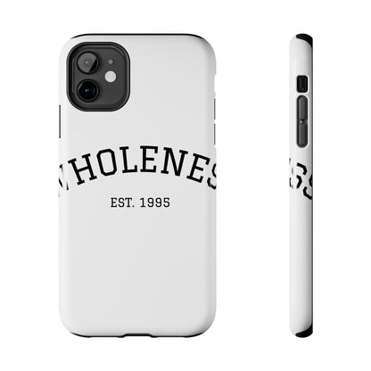 Wholeness Est. 1995 Tough Phone Case — Minimal Arch Text Protective Cover