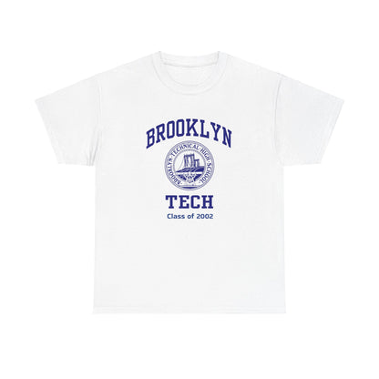 Brooklyn Tech Classic Logo - Men's Heavy Cotton T-Shirt - Class Of 2002