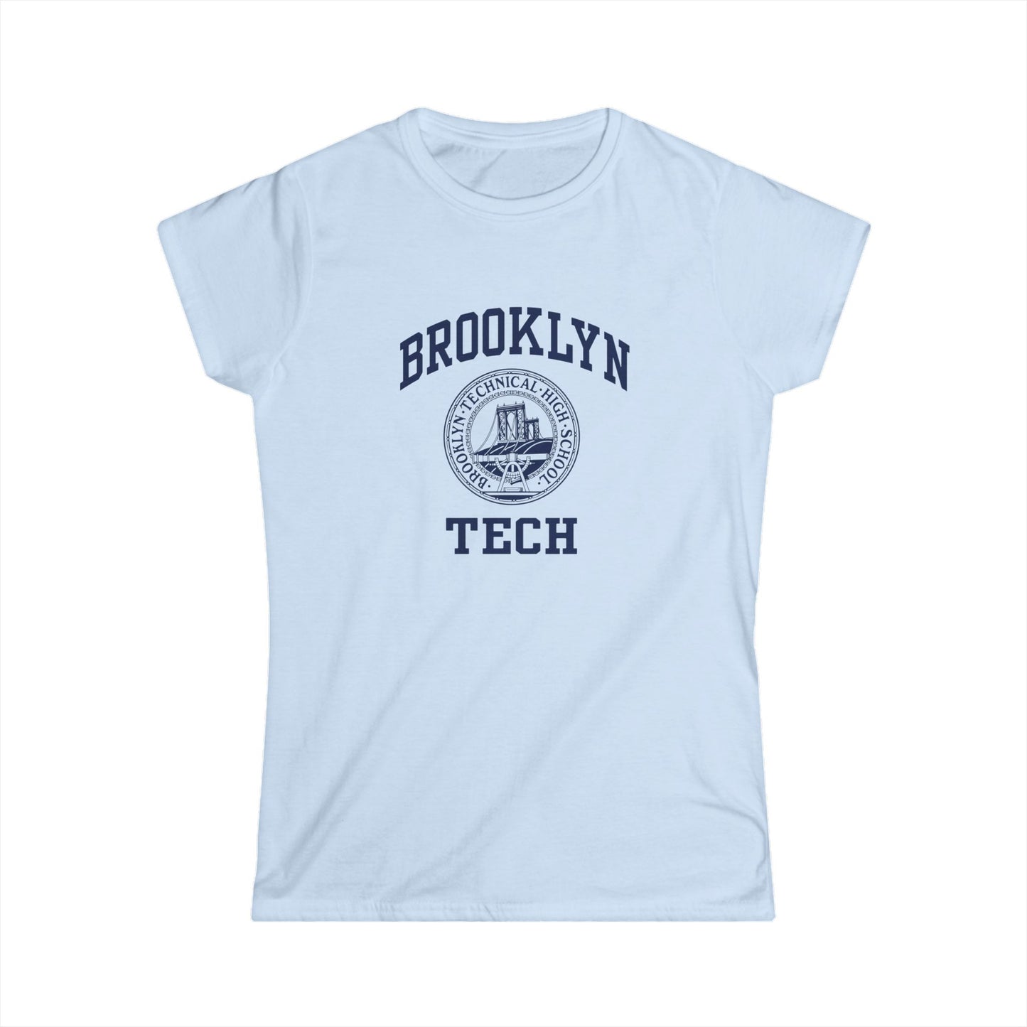 Classic Logo with Brooklyn Tech - Ladies Softstyle T-Shirt