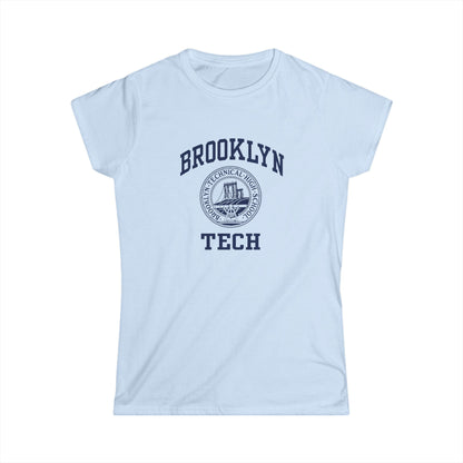 Classic Logo with Brooklyn Tech - Ladies Softstyle T-Shirt