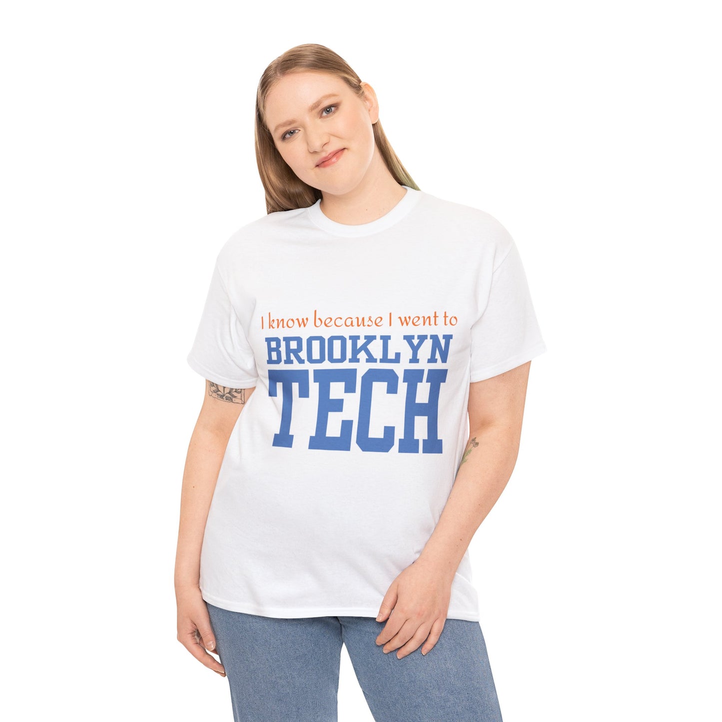 Boutique - I Know Because I Went To Brooklyn Tech - Men's Heavy Cotton T-Shirt