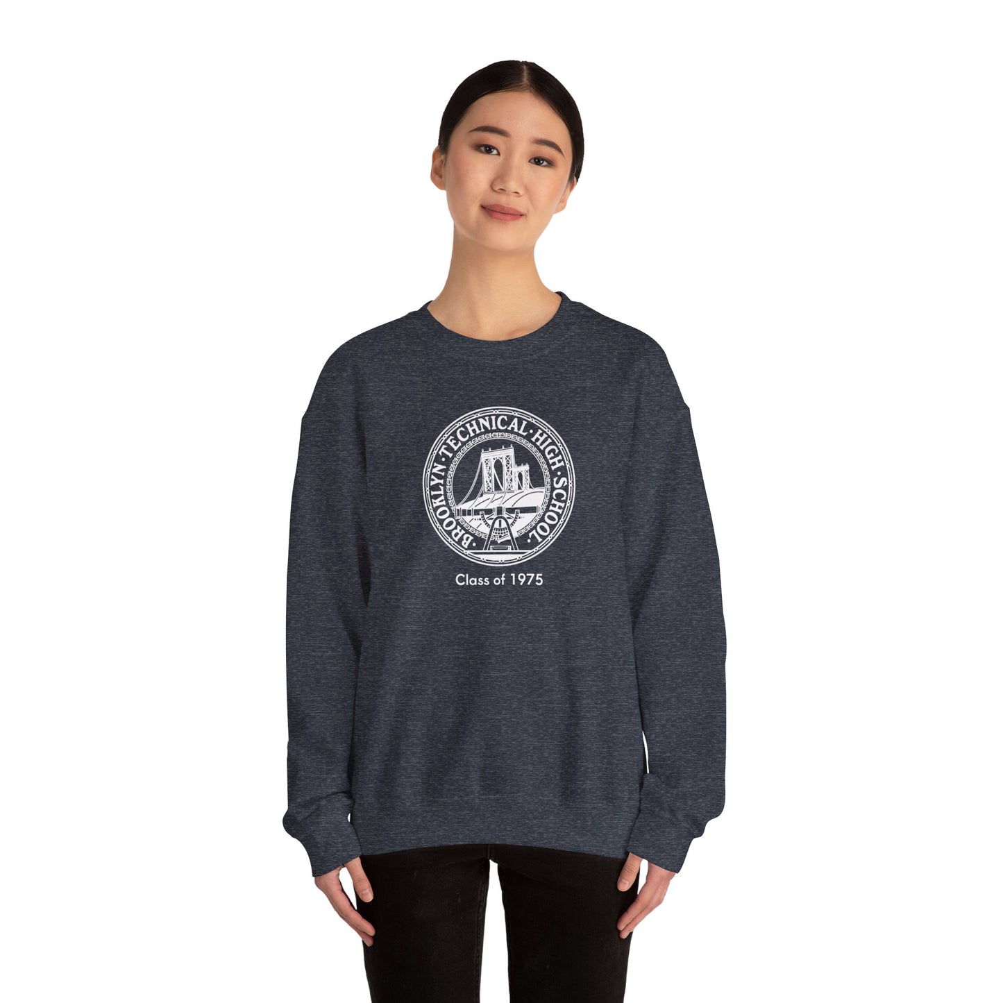 Classic Tech Logo - Class Of 1975 - Men's Heavy Blend™ Crewneck Sweatshirt