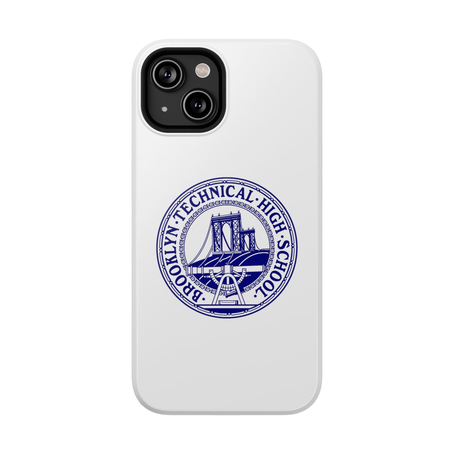 Classic Tech Seal - Impact-Resistant Phone Cases - Iphone Or Samsung - White