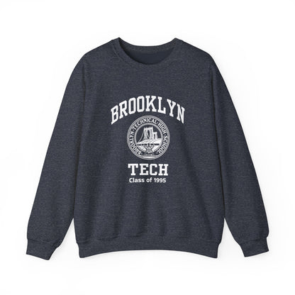 Brooklyn Tech Classic Logo - Men's Heavy Blend™ Crewneck Sweatshirt - Class Of 1995